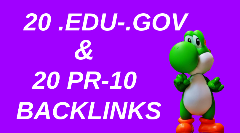  do 40 high quality edus,govs and pr10 SEO backlinks 