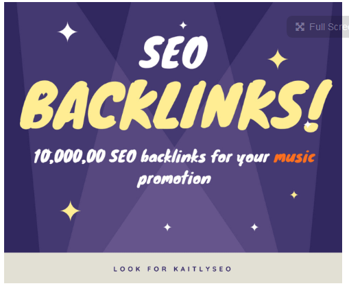 create 10,000,00 SEO backlinks for music promotion 