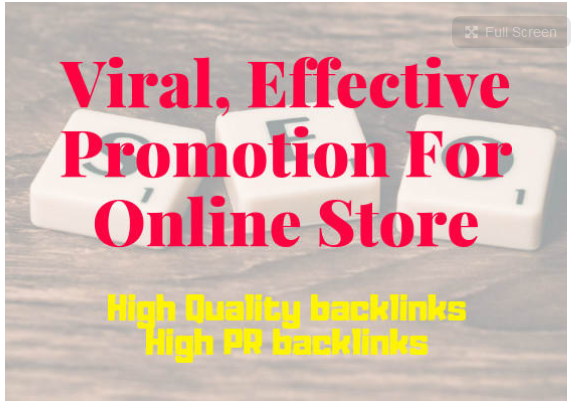 build viral, effective promotion for your online store 