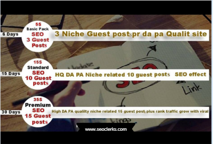 3 niche quality PR guest posts seo rank traffic grow 