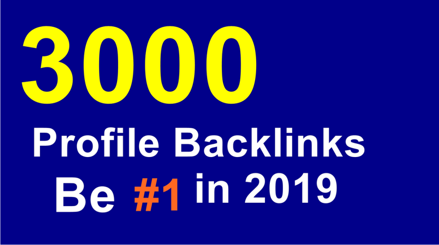 build 3000 HQ profile backlinks 