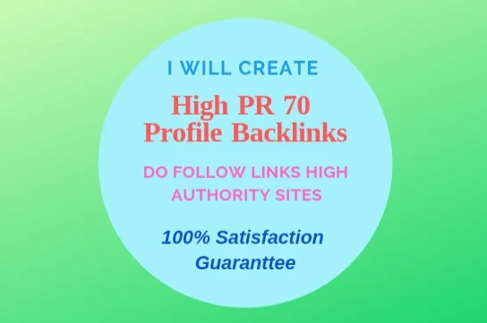 give you 70 dofollow profile backlinks 