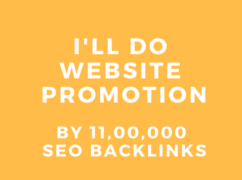 do website promotion by 11,00,000 SEO backlinks 