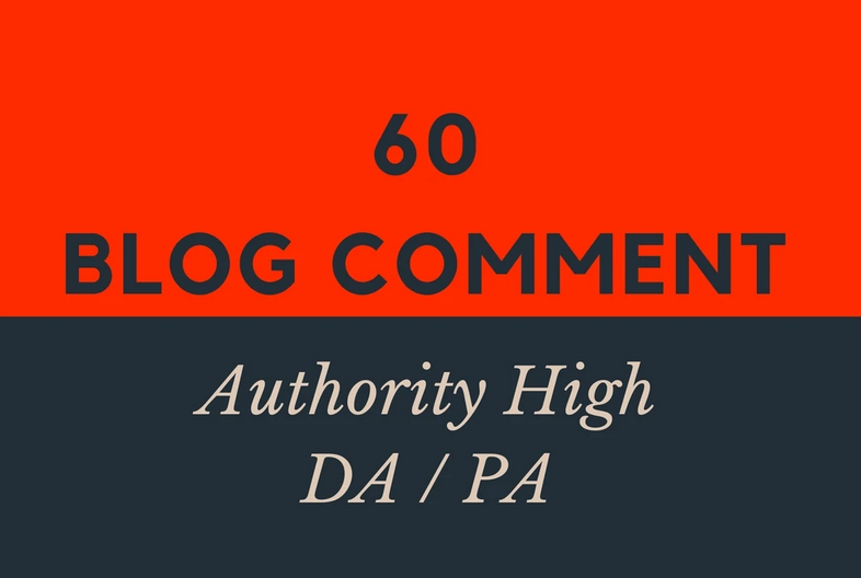 create 60 high da dofollow blog comments backlinks 