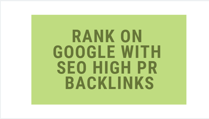 rank on google with SEO high pr backlinks pyramid 