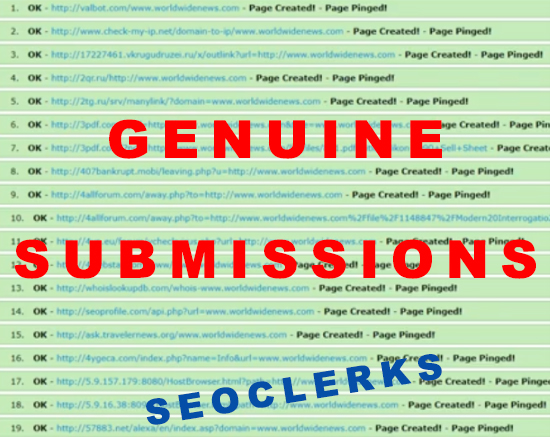 500 directory submissions in 24hrs,100% genuine
