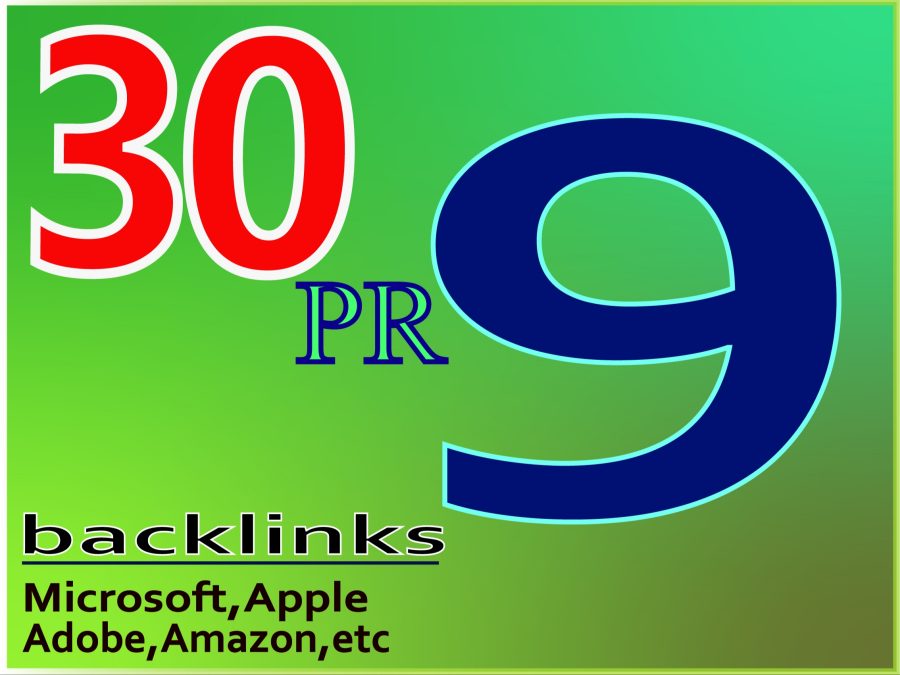 High Quality google friendly(30) backlinks DA-80+
