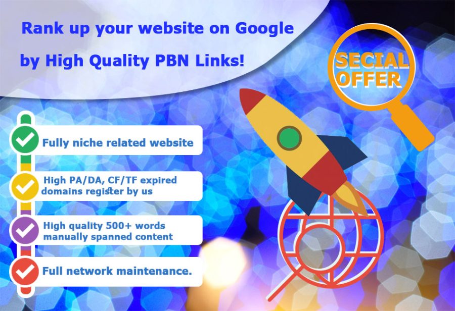 Rank up your website on Google by High Quality NINJA PBN Links.