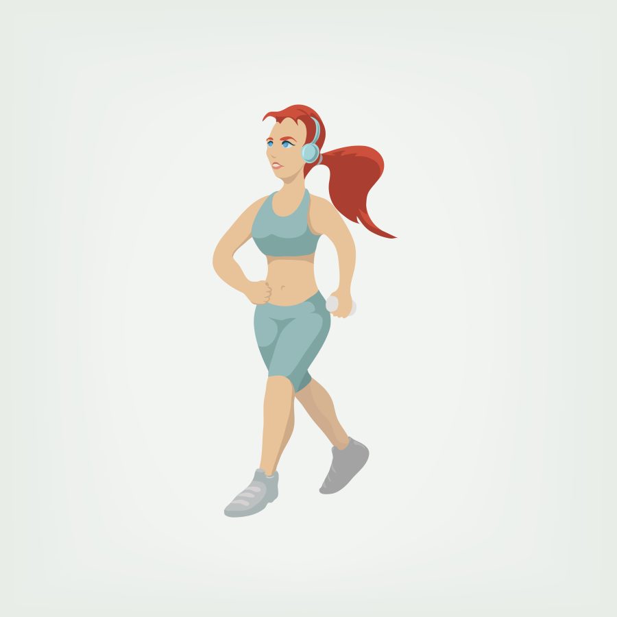 Draw a funny character in the vector