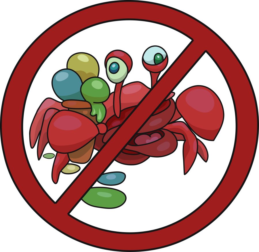 I'll draw a funny prohibition sign in the vector