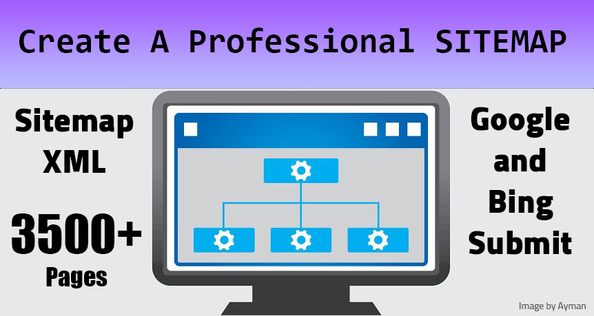 Create a professional sitemap.xml (3500+ pages) for your website (Google & Bing)