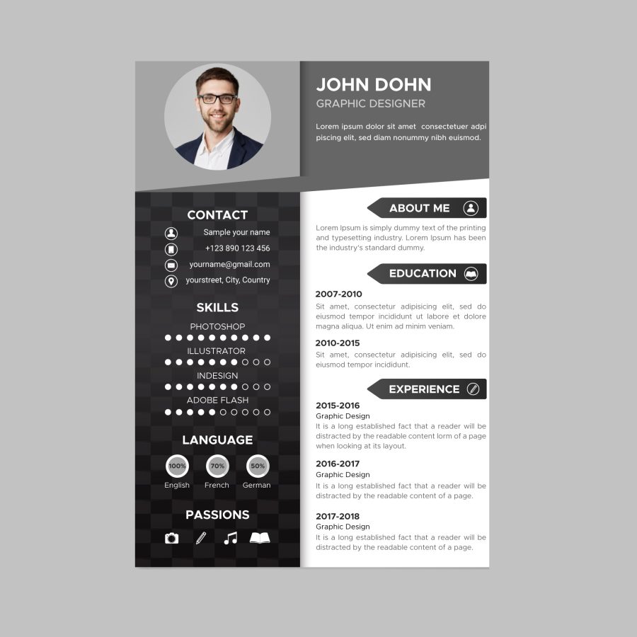 Design a Stunning Resume and cover letter 