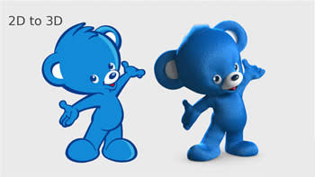 Convert 2d image or logo into 3d in cheap rate