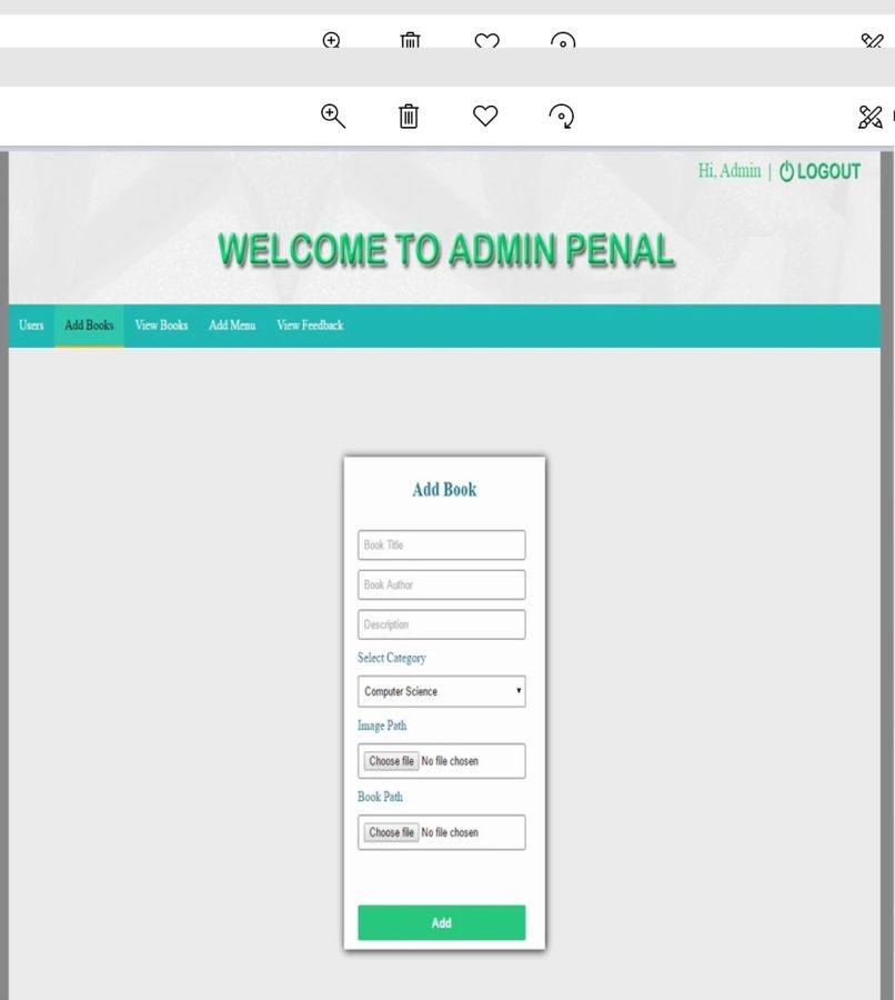 Digital Library Web Application