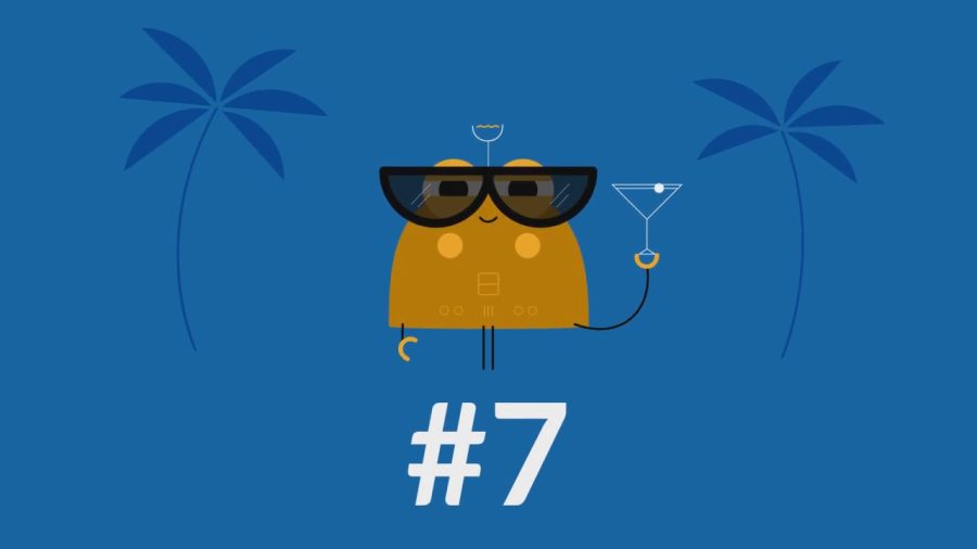 create this Top 10 Vacations number countdown