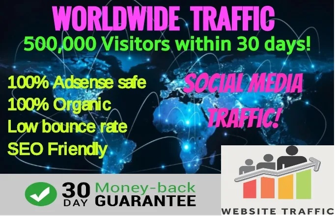 Send 200,000 Targeted Worldwide Website Traffic, Adsense Safe