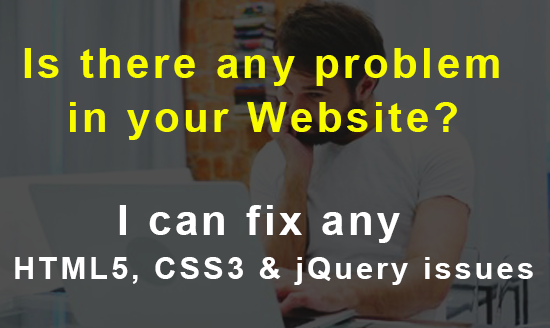 Fix any HTML, CSS, Bootstrap and jQuery Issues