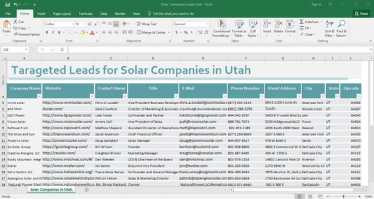 1k fresh email leads from targeted country and niche