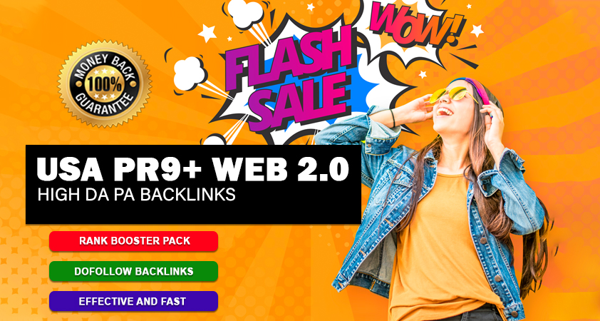 Boost Rank With 150 USA Pr9 and 50 Web 2.0 SEO Backlinks
