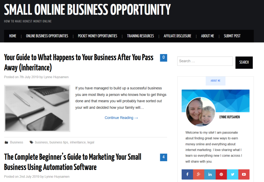  Guest Post on Smallonlinebusinessopportunity.com, Dofollw Link