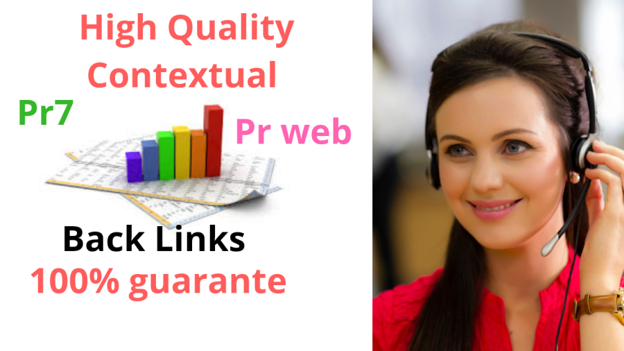 High Quality 500 contextual Pr7 PrWeb back links . google rank top 