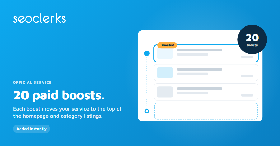 20 paid boosts instantly