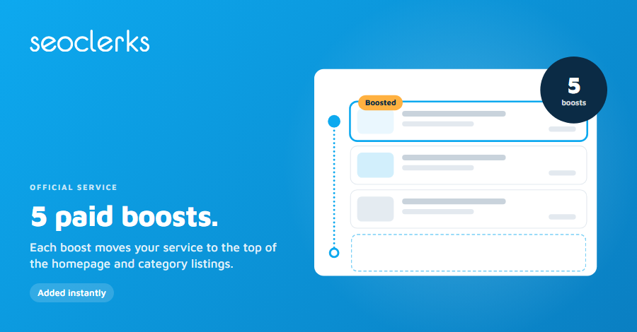5 paid boosts instantly