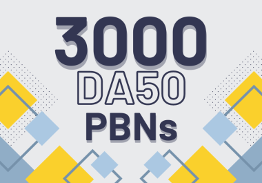 ALL UNIQUE content 3000 DA50+ DO follow links for Skyrocketing your Ranks.