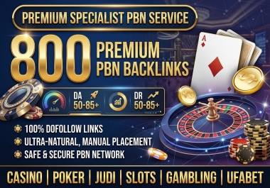 All unique articles Powerful 800 PBN Homepage Backlinks DA 50 to 85+ 2026 Updated Casino Poker