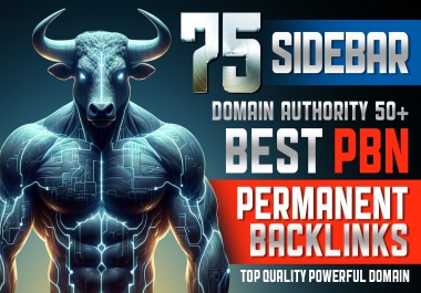 75DA+ PERMANENT SIDEBAR FOOTER BLOGROLL HOMEPAGE PBN Dofollow