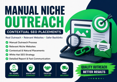 Do Manual Niche Guest Post Outreach For Contextual SEO Backlinks