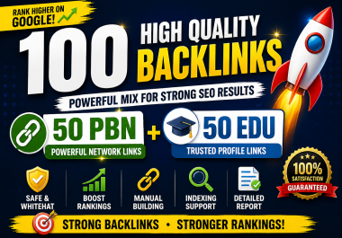 I will create 100 safe manual backlinks for long term SEO growth
