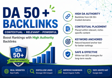 Buy 110 DA40+ DoFollow Contextual Homepage Links