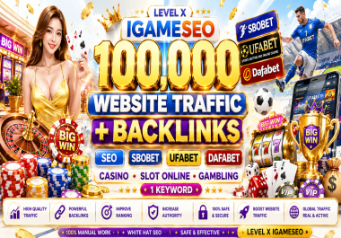 100000 Website Traffic + Backlinks Thai Indonesia Korean Ufabet Casino Slot Online Gambling Websites