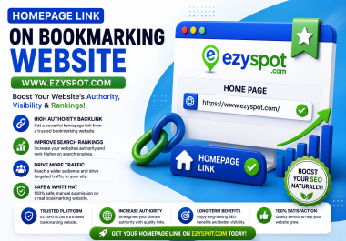 Homepage link on Bookmarking Website