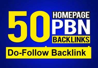 50 Unique Homepage PBN Backlinks from High-Authority DA 50+ Domains