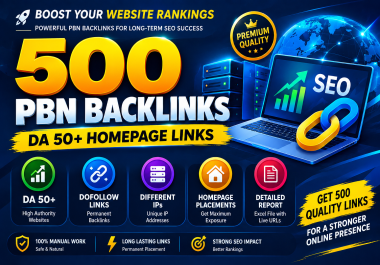 500 Elite Homepage PBN Links for Your SEO Campaign