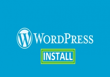 I will install wordpress and setup theme