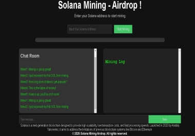 High-Converting CPA Landing Solana Airdrop theme