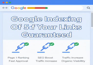 I Will Google Index 5 Of Your Links Guaranteed