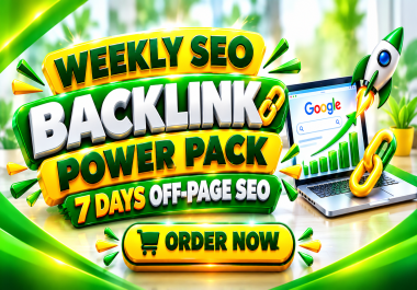 I Will Do Weekly SEO Link Building With Quality Backlinks