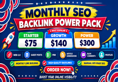 Monthly SEO Backlinks - Quality Daily Link Building & Off-Page SEO
