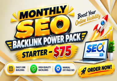 Monthly SEO Backlinks - Quality Daily Link Building & Off-Page SEO