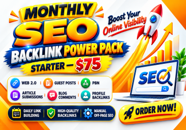 Monthly SEO Backlinks - Quality Daily Link Building & Off-Page SEO