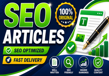 write Pages SEO optimized articles that rank