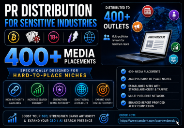 PR Links for Casino Judi Poker,  Sports Betting,  Gambling,  Other Sensitive Industries