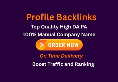 10 Profile Links DA 50+ High Authority Google White Hat Ranking Booster