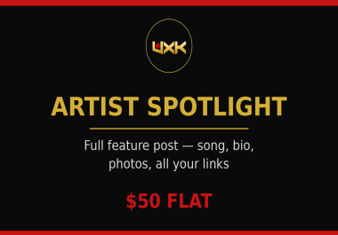 I will publish a sponsored blog post with your backlink on UrbanXklusives. com