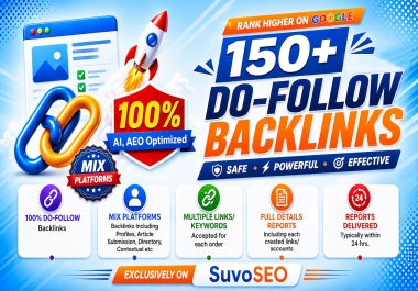 Supercharge Google Rankings with 150+ AI & AEO Strategies DoFollow Backlinks from Unique Domains