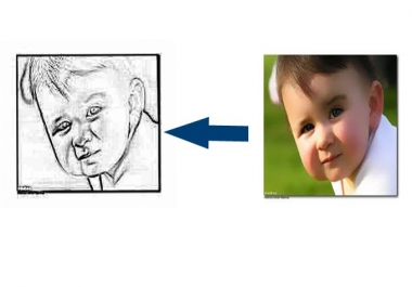 I will convert your photo or any image you want to pencil drawing
